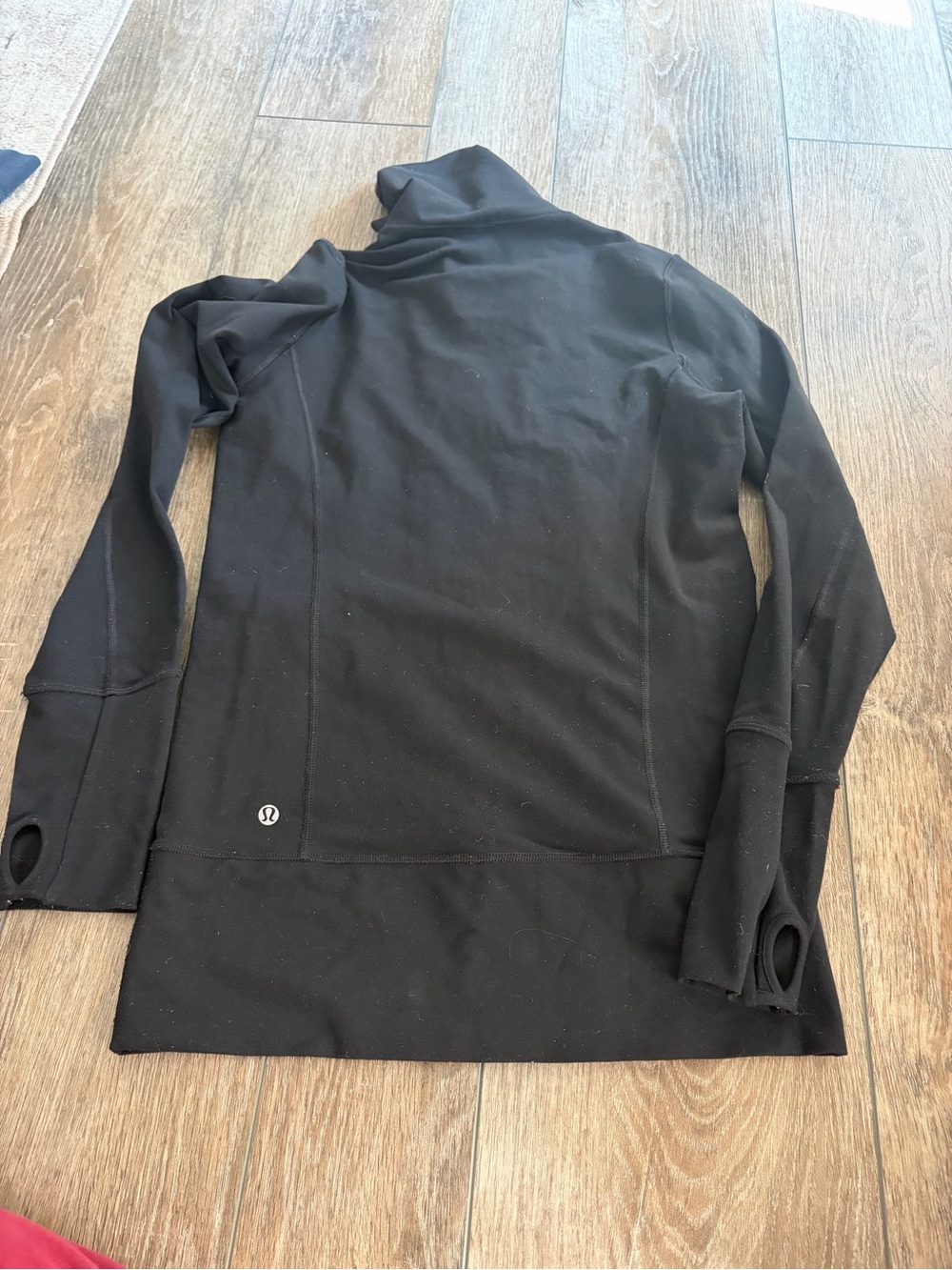 Lululemon black zip up jacket size 6